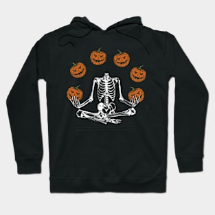 Skeleton Juggling Pumpkins Hoodie